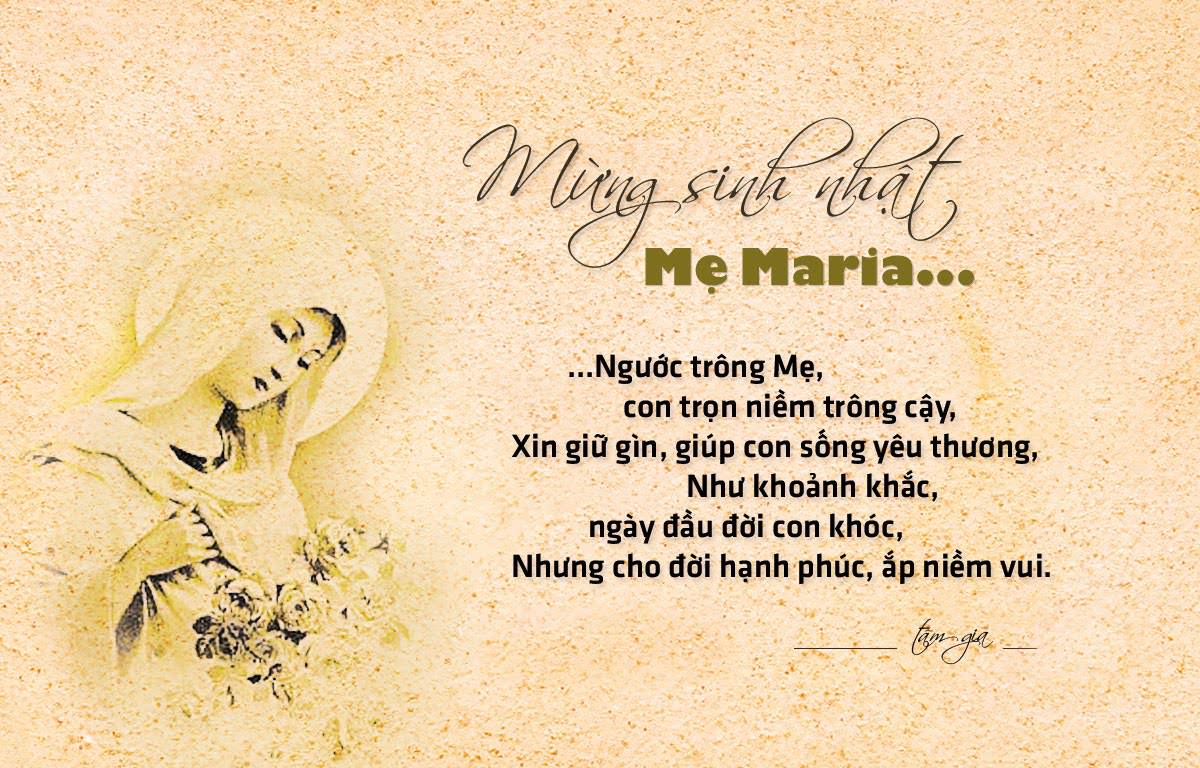 Chùm thơ mừng sinh nhật Đức Mẹ Maria (08/9) của nhiều tác giả